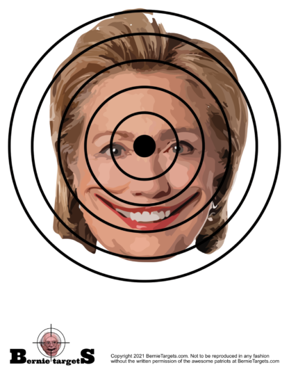 Politically incorrect Hillary Clinton shooting targets for sale