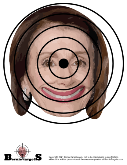 Politically incorrect Nancy Pelosi shooting targets for sale