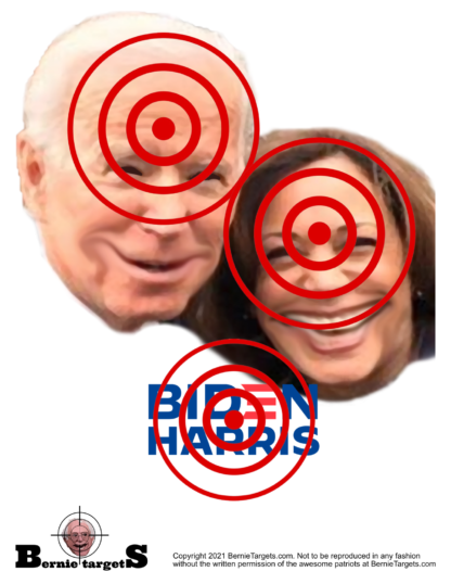 Politically incorrect Joe Biden/Kamala Harris 2020 shooting targets for sale