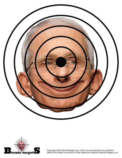 Politically incorrect Dr. Anthony Fauci shooting targets for sale