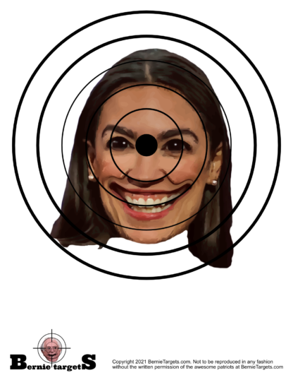 Politically incorrect AOC shooting targets for sale