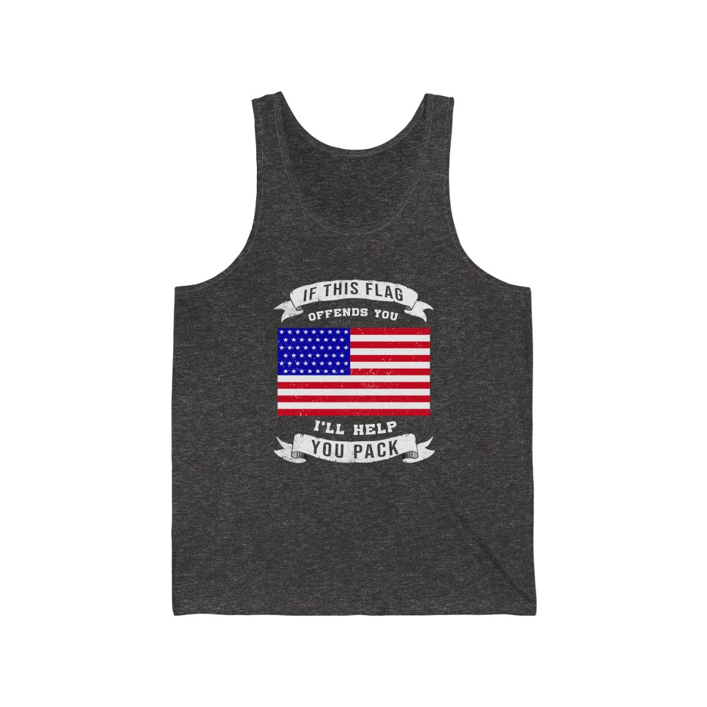 If This Flag Offends You – Jersey Tank – Black And Multiple Dark Colors ...